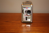 Vintage Brownie 8mm movie camera and bag