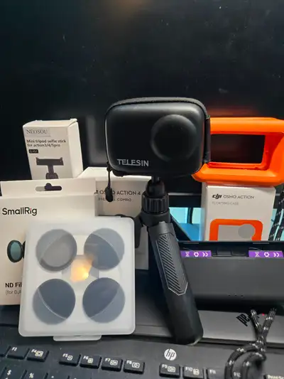 DJI Osmo Action 4 full package with everything needed for every scenario. I purchased all items just...