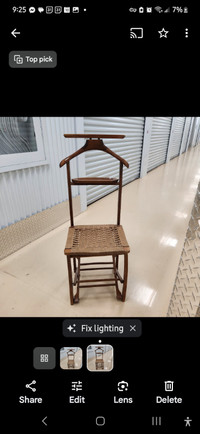 Vintage valet chair