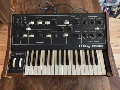 Moog Prodigy Vintage 32-Key Monophonic Analog Synthesizer, View more