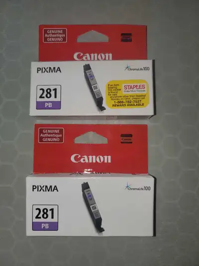 Canon 281 Photo Blue Ink Cartridges, View more