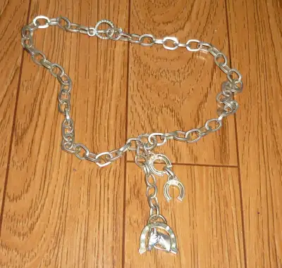 Vintage Horse Lover's Necklace Lucky Horseshoes Western Style, View more