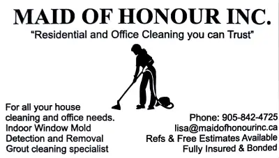Maid Of Honour Inc.  Cleaning Lady, View more