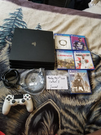 PS4 PRO 1TB Bundle + 5 Games and Accessories 