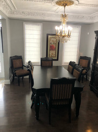 Ashley Brittania Rose Dining table set and Buffet sale 