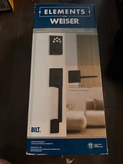 Selling my BRAND NEW Elements by Weiser Keypad electronic deadbolt & handleset. Why pay a high price...