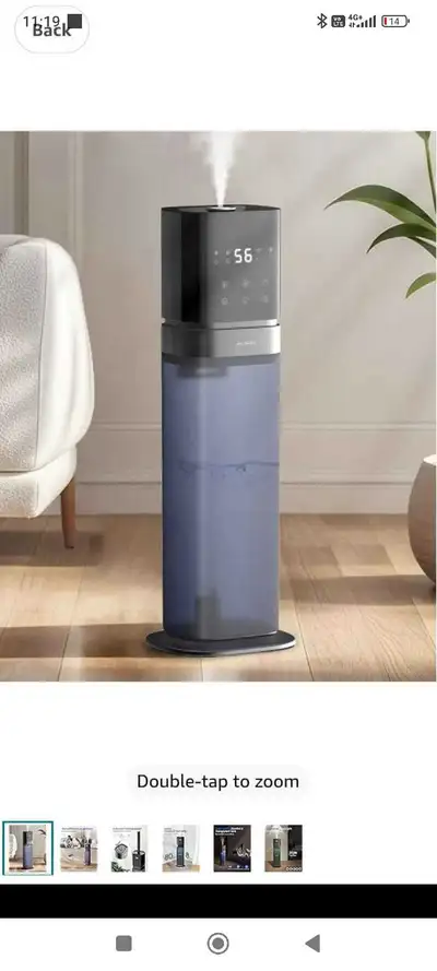 Humidifiers for large room,8L/2.1Gal Humidifiers for bedroom,Top Fill,Cool Mist,5 Ambient Lights, Ex...