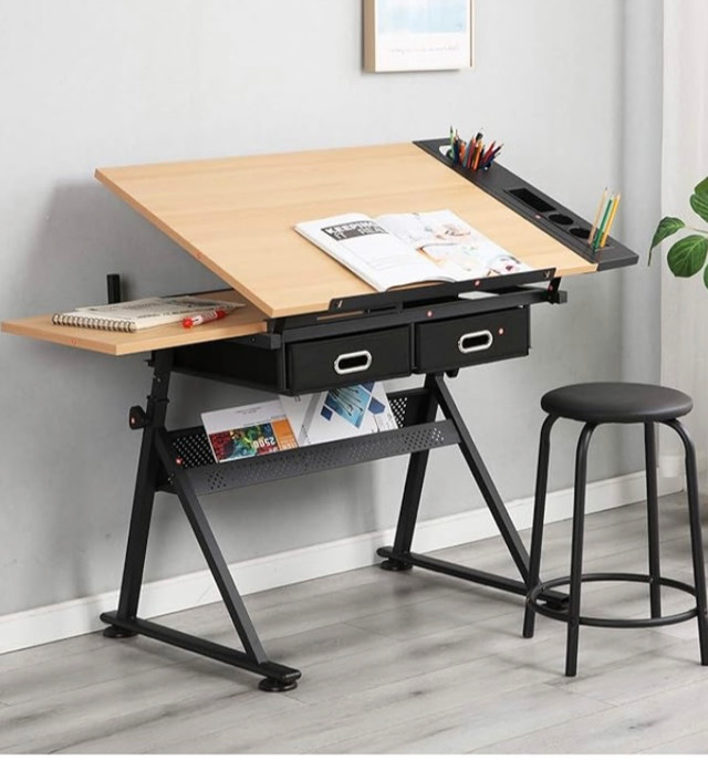 Art or craft desk, with adjustable top in Desks in Cornwall - Image 2