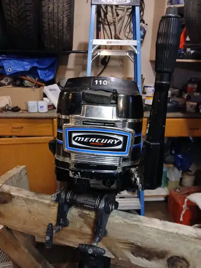 Outboard 1970's vintage stored for 3 years running fine when put away including 5 gal tank and fuel...