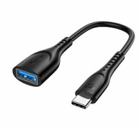 Tiegem USB 3.0 Type C OTG Cable USB C OTG Adapter - Black
