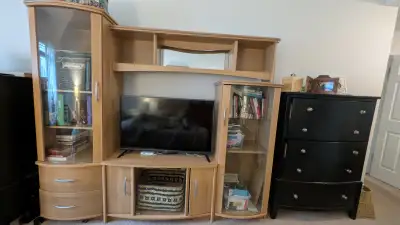 TV console cabinet with LG TV, View more