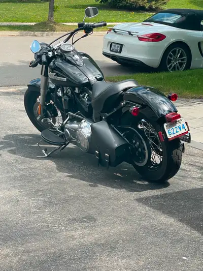 Well maintained Harley Softail Slim for sale. Comes with Mustang solo seat, quick detach sissy bar a...
