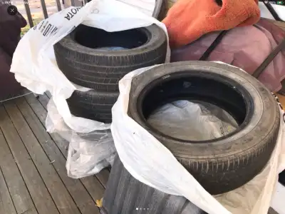 ..... 3 Goodyear eagle all season tires with good tread.... tires R 205/55/16..... ....am in hampton...