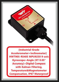 (NEW) WitMotion Accelerometer Inclinometer HWT905-TTL MPU-9250