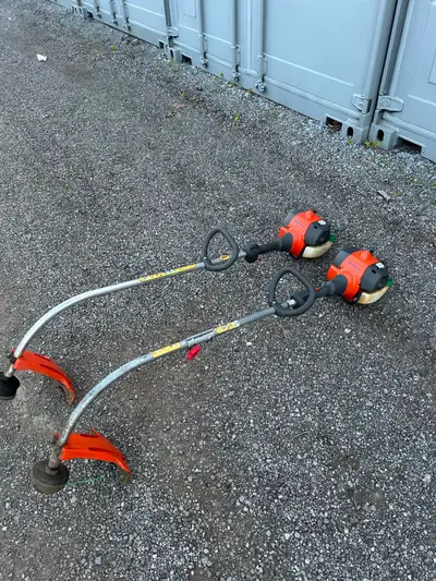 For sale is a pair of Husqvarna weed trimmers, perfect for tackling your lawn care needs. Both trimm...