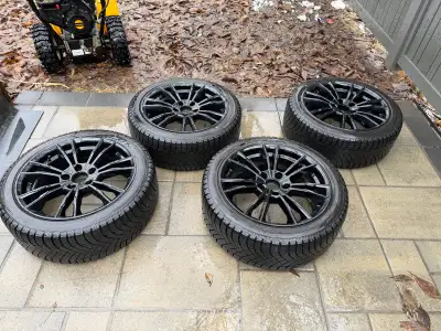 18” Winter Tires & Rims – With TPMS – $800 Selling a set of 18-inch winter tires mounted on alloy ri...