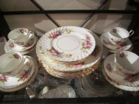 1960's E B Foley DEVONSHIRE china, Service for 4