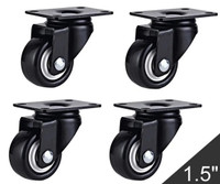 1.5 inch casters - set of 4 wheels [NEVER USED]