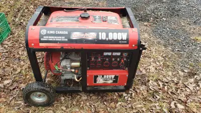 King 10,000 Watt Generator 120/240 volt Electric start and wheel kit