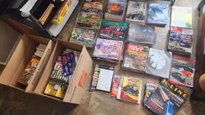 Over 200 model trains books and magazines $ 5 each. will give better deals if buying multiple books...