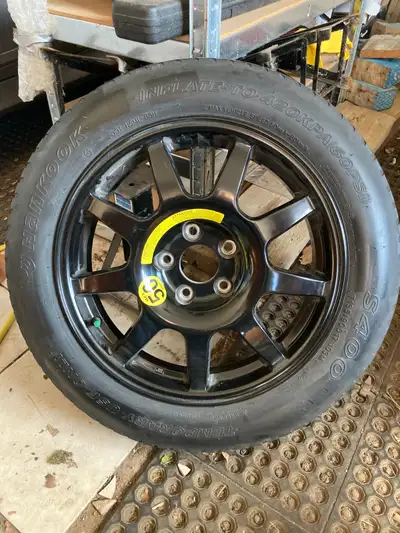 Spare tire/rim 5x114.3mm (or 5x4.5 inch) bolt pattern, Center Bore: 67.1 This a brand new never used...