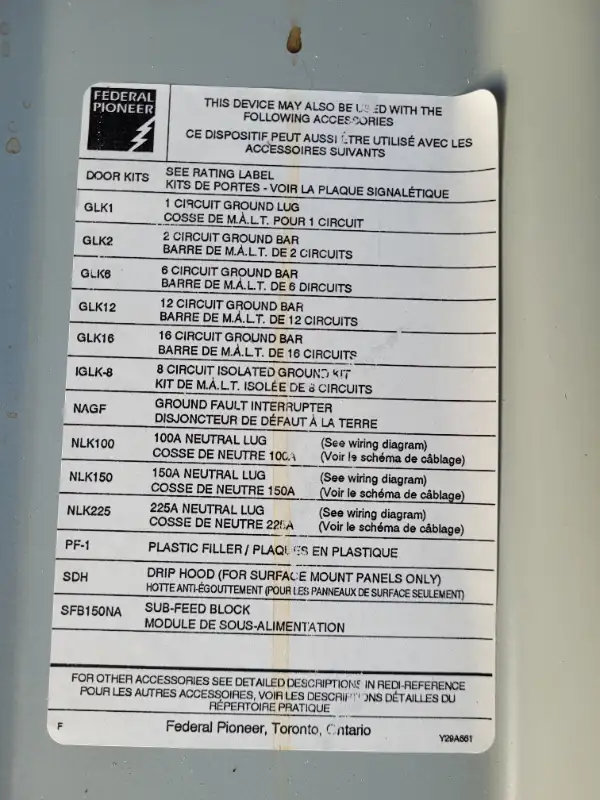 Federal pioneer electrical panel 17.5 x13.5 inc in Electrical in Calgary - Image 5
