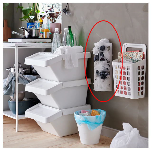 Three (3) bag organizers / dispensers (IKEA Variera) for $5