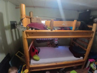 Twin Wood bunk bed, mattress not include. dismantled and ready t