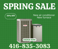 Invest In a New Air Conditioner or New Furnace $1999