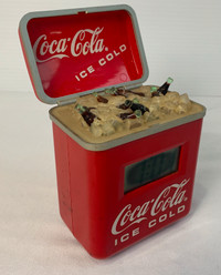 Vintage 1996 Coca-Cola Plastic Ice Chest Digital Clock