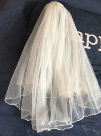 Elbow ivory Wedding veil