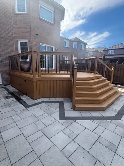 Fence deck stain painting , View more