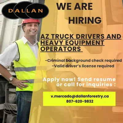 HIRING AZ TRUCK DRIVERS AND HEAVY EQUIPMENT OPERATORS, View more