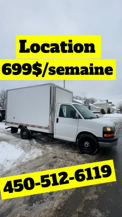 Location de camion hebdomadaire