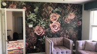 Professional wallpaper and wallcovering installer.
