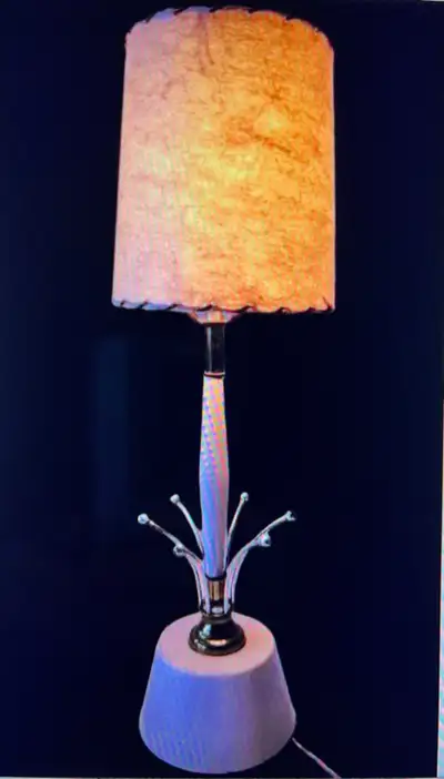 VINTAGE MCM LAMP WITH SHADE WORKING, View more