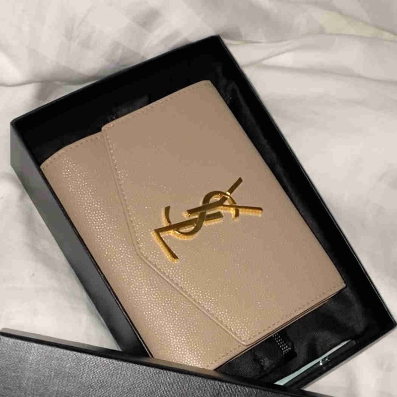 YSL Yves Saint Laurent Uptown Compact Wallet Women's Bags & Wallets