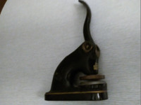 Atg.Doc.Seal Press-1940's cast iron 4-5 lbs. good cond.-u,k,