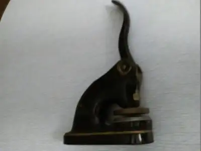 Atg.Doc.Seal Press-1940's cast iron 4-5 lbs. good cond.-u,k,, View more