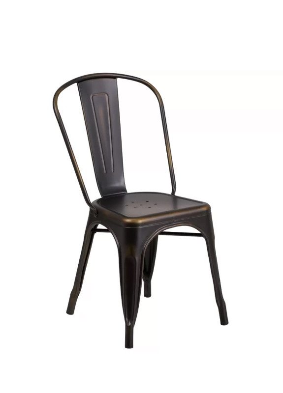 Commercial Grade Metal Indoor/Outdoor Stackable Dining Chairs in Chairs & Recliners in Mississauga / Peel Region