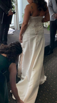 Ivory Halter Wedding Dress