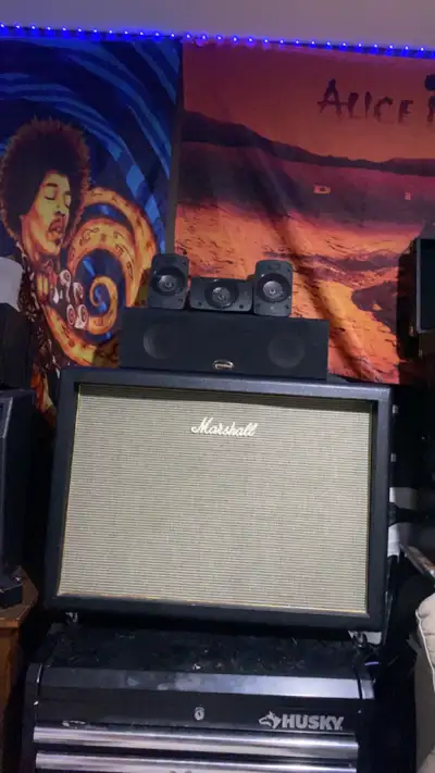 Marshall origin 2x12 cab for sale or trade works good with no problems I just have a different cab I...