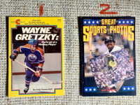 Sports books (Wayne Gretzky, Reggie Jackson)