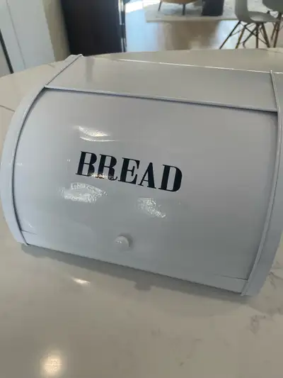 White metal bread box for sale , View more
