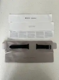 Apple Watch Hermès 44mm Noir Swift Leather Strap
