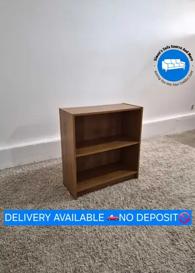DELIVERY AVAILABLE Brown 2 Tier Level Shelving Unit / Bookshelf, View more