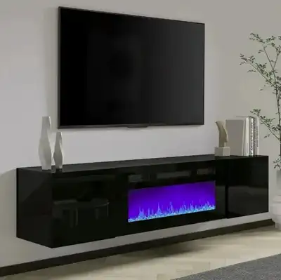 New in box Wall Mounted Floating TV Stand =, View more