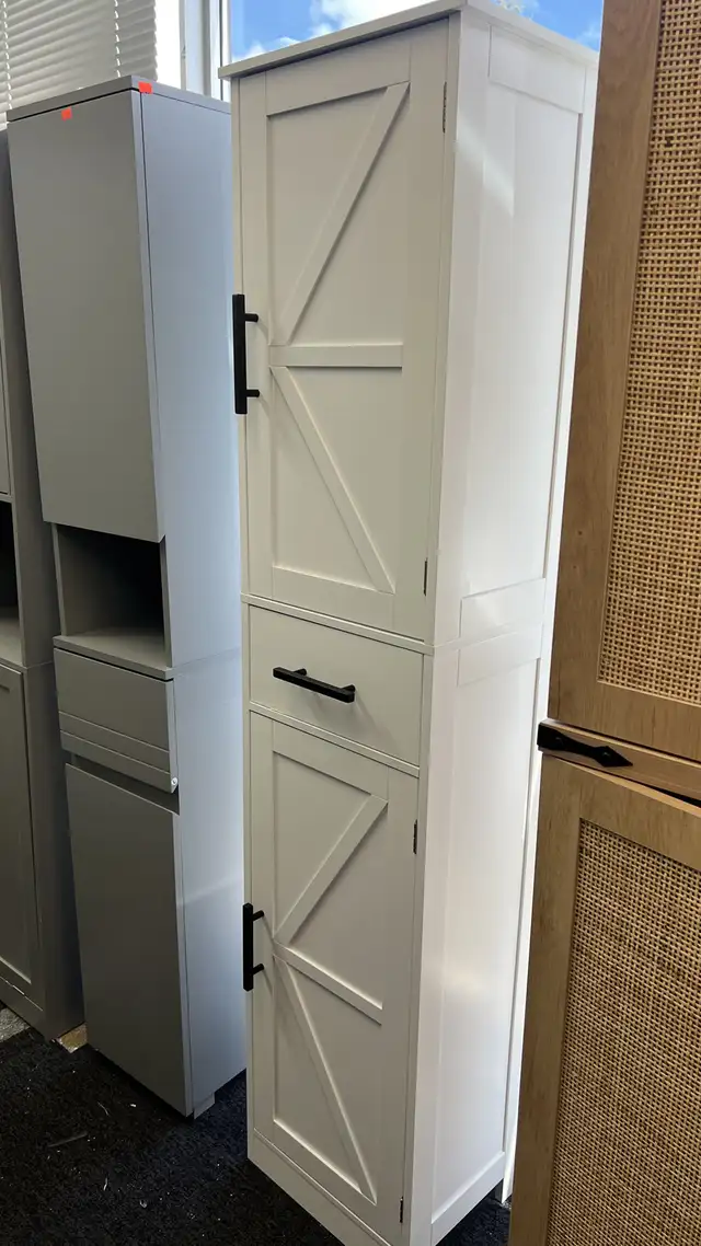 67" Tall Bathroom Cabinet, Narrow Bathroom Storage Cabinet with in Storage & Organization in Markham / York Region - Image 3