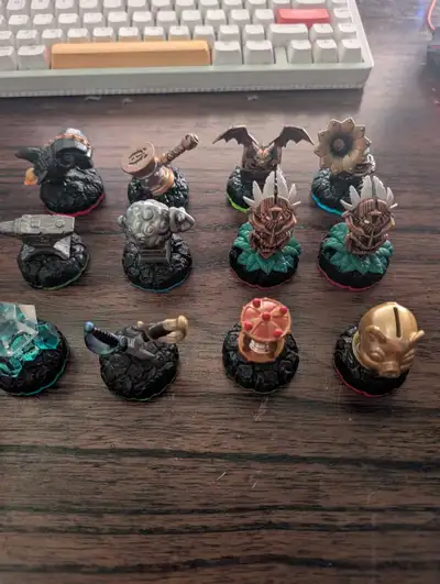 Skylanders figurines, contact for a specific one and the price is negotiable.