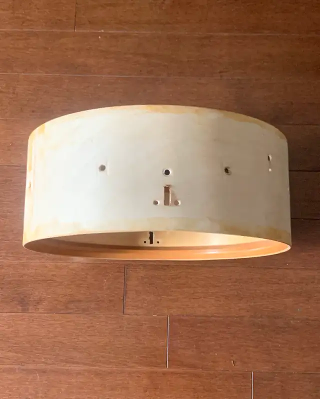 60’s PREMIER DRUM SHELL - 5.5x14 Royal Ace Birch - Shell Only  in Drums & Percussion in City of Toronto - Image 3
